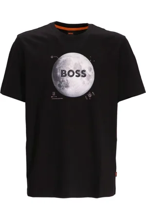 HUGO BOSS Moon-print cotton T-shirt