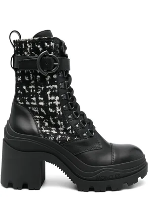 Moncler 70mm tweed ankle boots