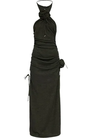 Burberry Rose Wool Halterneck Dress