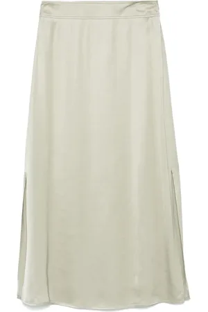 PESERICO SIGN Satin midi skirt