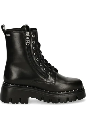 Karl Lagerfeld Leather combat boots