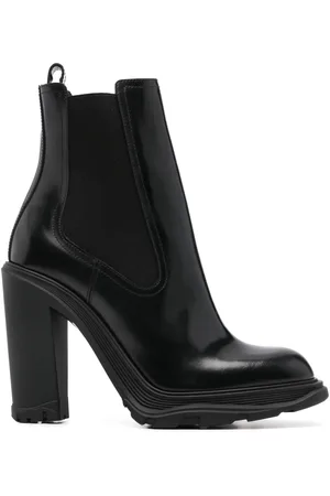 Alexander McQueen Leather Chelsea boots