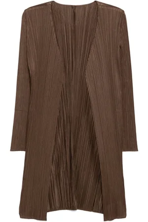 PLEATS PLEASE ISSEY MIYAKE Pleated long jacket
