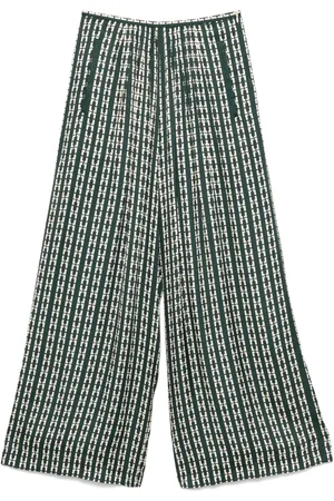 FORTE FORTE Geometric-print trousers
