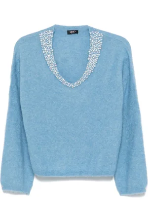 Liu Jo Pearl-embroidered jumper