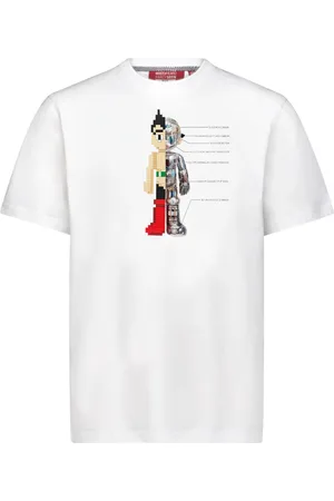 MOSTLY HEARD RARELY SEEN Astro interior 8-bit appliqué cotton t-shirt
