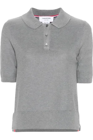 Thom Browne 4-Bar piqué-knit polo shirt