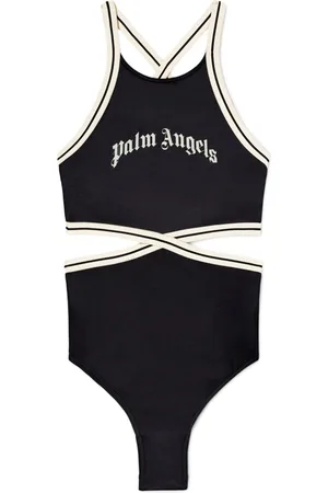 Palm Angels Curved-logo swimsuit