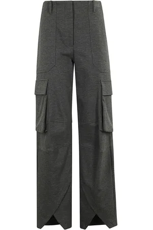 ERIKA CAVALLINI Split-hem straight pants