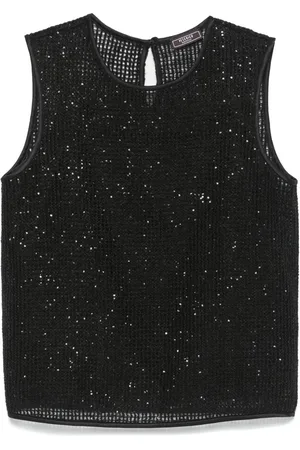 PESERICO SIGN Open-knit top