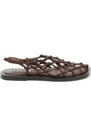 Jil Sander Woven slingback sandals