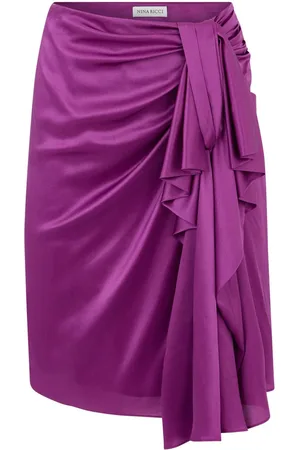 Nina Ricci Asymmetric draped skirt