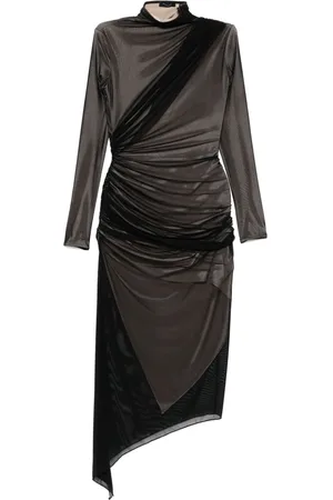 MUGLER Asymetrical double-layered dress