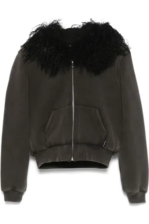 Alexander Wang Fur-hood jacket