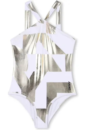 DKNY Logo-print swimsuit