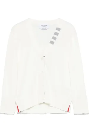 Thom Browne 4 Bar Stripes jersey cardigan