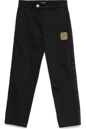 Balmain Embroidered-logo trousers