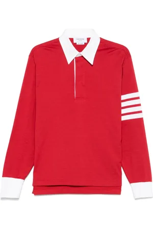 Thom Browne 4-Bar stripe polo shirt