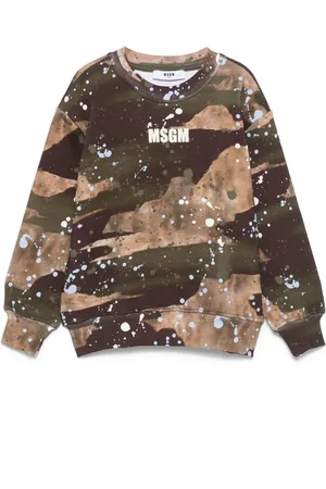 Msgm Paint splatter-detail sweatshirt