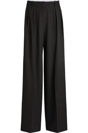 HUGO BOSS Pinstripe-print straight trousers
