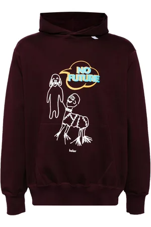 Kolor Logo-print cotton hoodie