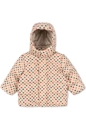 Konges Sløjd Heart-print padded jacket