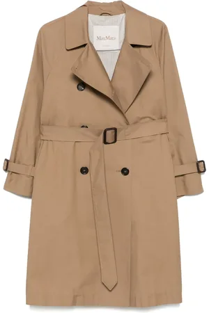 Max Mara Gabardine-weave trench coat
