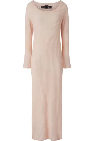 Pinko Ribbed-knit maxi dress