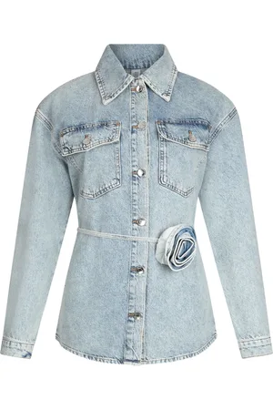 Liu Jo Floral-appliqu?? denim jacket