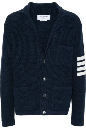 Thom Browne Notched-lapels drop-shoulder cardigan