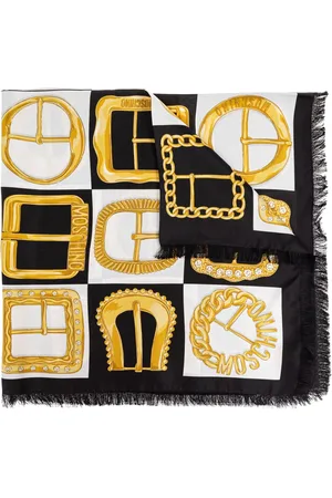 Moschino Buckle-print scarf