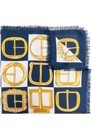 Moschino Buckle-print scarf