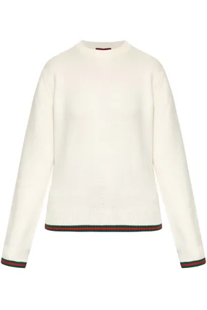 Gucci Web-stripe trim sweater