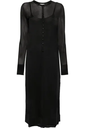 Khaite Semi-sheer double layer dress