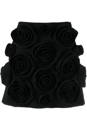 Viktor & Rolf Rose-appliqué miniskirt