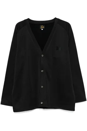 Pins & Needles Embroidered-logo cardigan