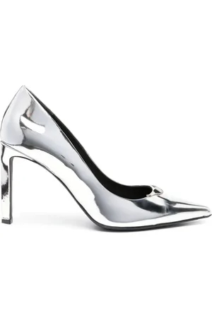 Zadig & Voltaire Perfect 100mm metallic-finish pumps