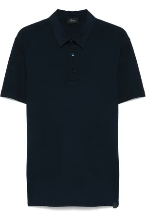 BRIONI Piqué cotton polo shirt