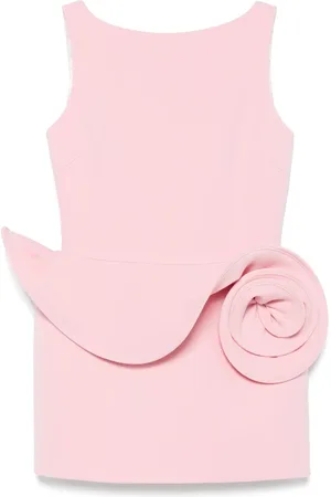MAGDA BUTRYM Floral-appliqué sheath mini dress