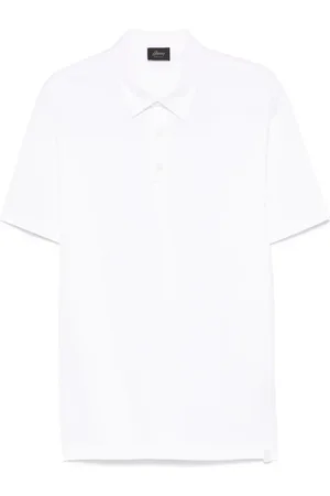 BRIONI Piqué cotton polo shirt