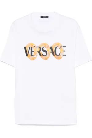 VERSACE Maxi Chain logo-print T-shirt