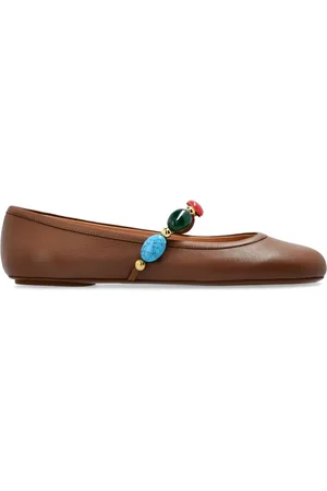 Gianvito Rossi Leather ballerina shoes