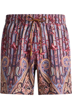 Etro Bird-print shorts