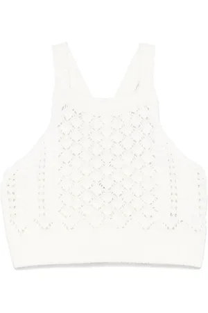 Il gufo Cotton crochet top