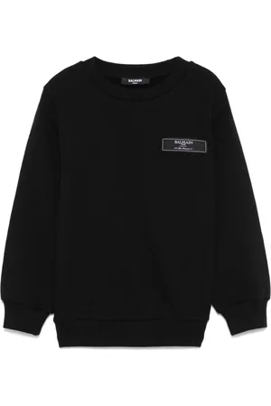 Balmain Logo-patch sweatshirt