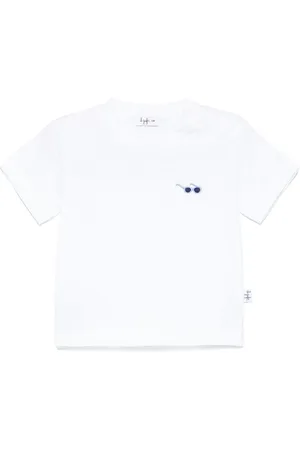 Il gufo Motif-embroidered jersey T-shirt