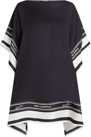Karl Lagerfeld X Borsalino sheer silk tunic
