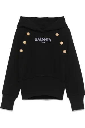 Balmain Logo-embroidered hoodie