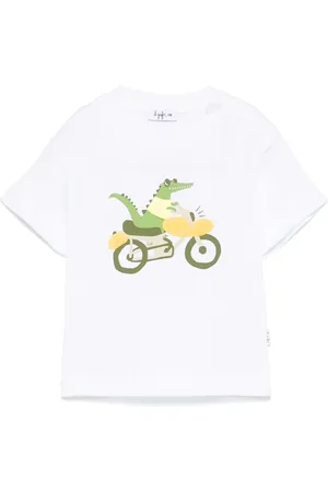 Il gufo Crocodile-print T-shirt