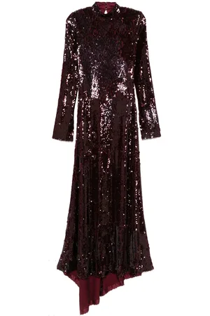 ROTATE Sequin-embellished maxi dress